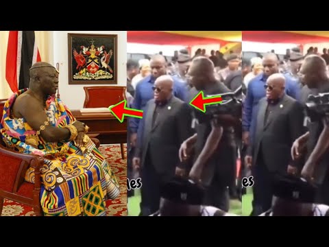 Read more about the article Angry Nana Addo Command The Chief To Stand Up While He’s Standing, Video Causes A Stir