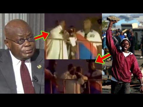 Read more about the article Nana Addo Sh0uts As Unknown Person H!t Him With A St0ne While Giving A Speech