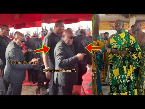 Read more about the article Agye Ta oo, As Nana Addo Commands Asantehene To Stand Up And Greet Him