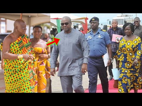 Read more about the article Mahama St0pped By ē Manhyia Palace While On A Working Visit To Ksi To Pay A Courtesy Call On Otumfuo