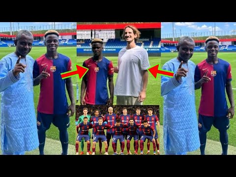 Read more about the article 18yr Old Ghana Premier League Player Abdul Aziz Issah Signed By Barcelona, With His Dad At Barcelona