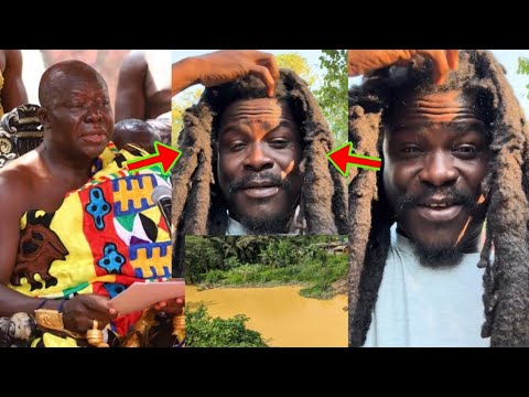 Read more about the article See How This Rasta Man Is Using His Dirty Dreadlocks To Insult Otumfuo And Sikadwa