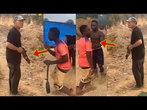 Read more about the article Watch Cr@zy Moment Angry Chinese Man Attempted To Sh00t One Ghanaian He’s Working With