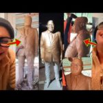 Nana Addo Statue From Start To End, How It Was Built, See Afia Schwar Hilarious Reaction