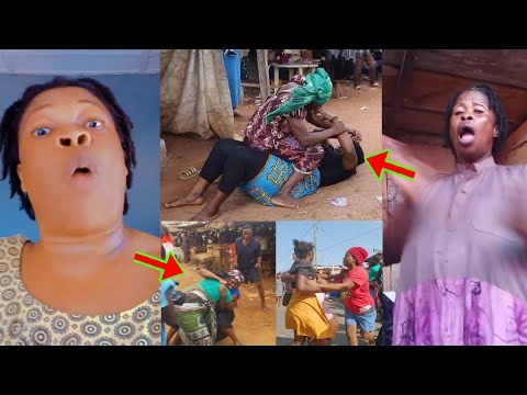 Read more about the article Fight! See How Kumasi NDC Market Women And NPP Market Women Are F!ghting Over Kejetia Dubai Market