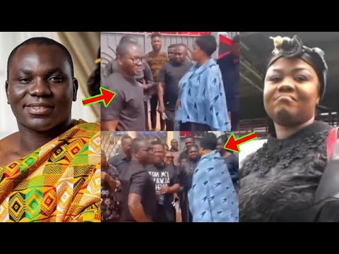 Read more about the article See Empress Gifty Reaction As Her Ex Husband, Prophet Prince Osei Storm Her House To Møurn With Her