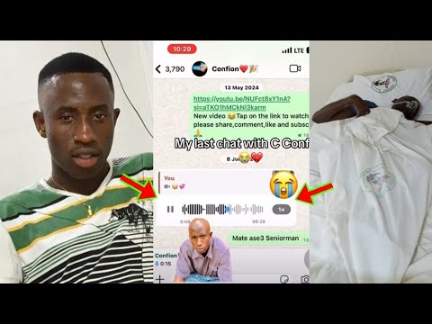 Read more about the article Nipa Papa Nkyɛ! C Confion Last Whatsapp Voice Audio To One Of His Friends Will Make You Cry