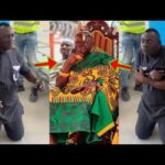 See What Akrobeto Is Emotionally Telling Otumfuo As He Goes Down On His Knees