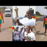 65yrs Old Man Is Walking From Kumasi To Accra To Honour John Mahama On His Swearing In