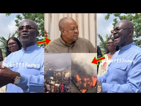 Read more about the article Kwasia Gyae Mmoasɛm No, Angry Kennedy Agyapong Directly Fires Mahama Accuses Him Of Burning Markets