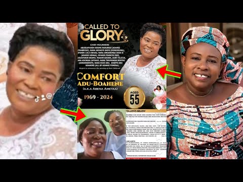 Read more about the article Ghanaians Are Confused As This Funeral Poster Hit Online, Mama Esther Fans Can’t Control Themselves