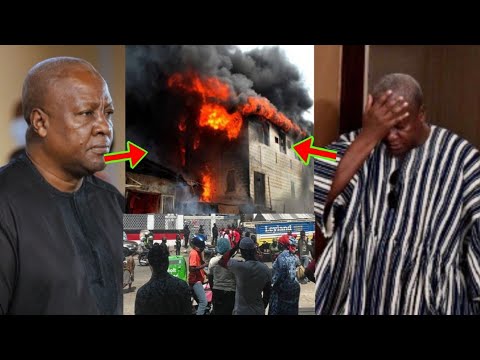 Read more about the article Breaking News: Mahama Office Is On Fire, Angry Youth Deliberately Set Fire In It, Pray For Mahama